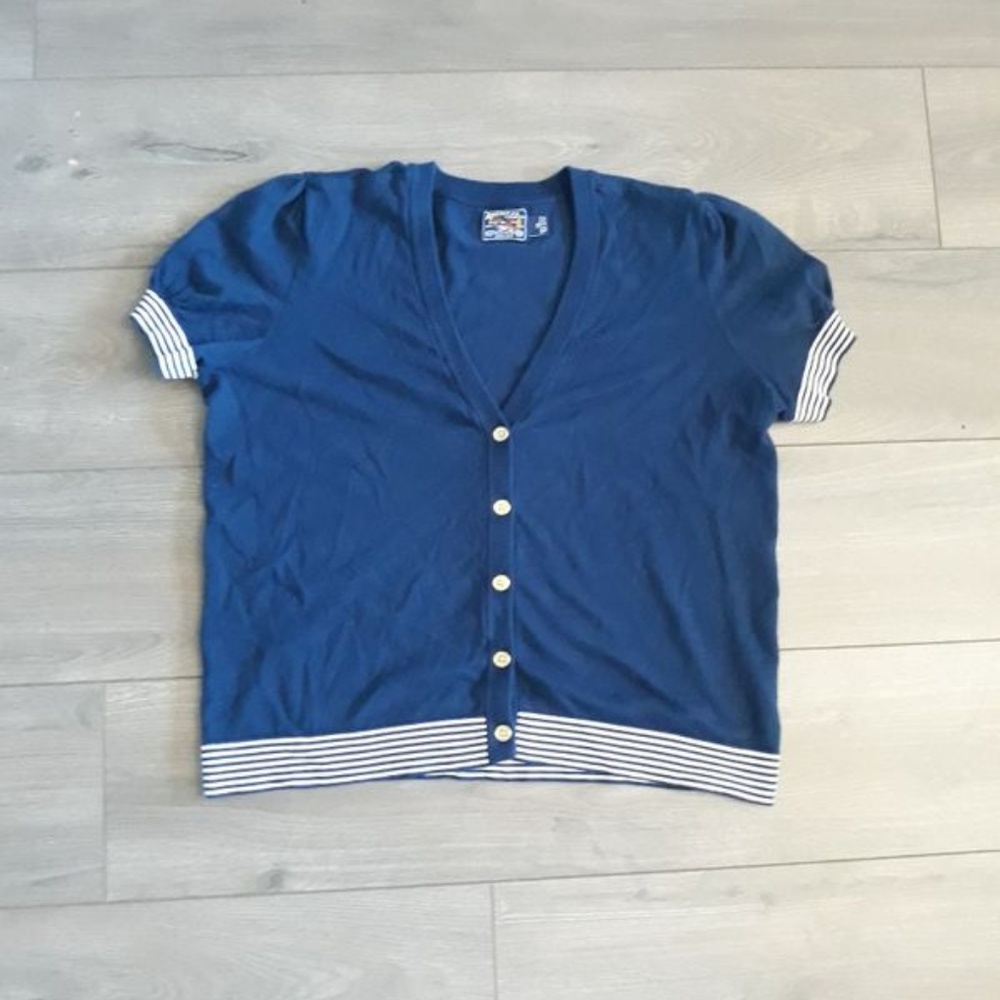 RETRO XL CARDIGAN NAVY BLUE AMERICAN LIVING